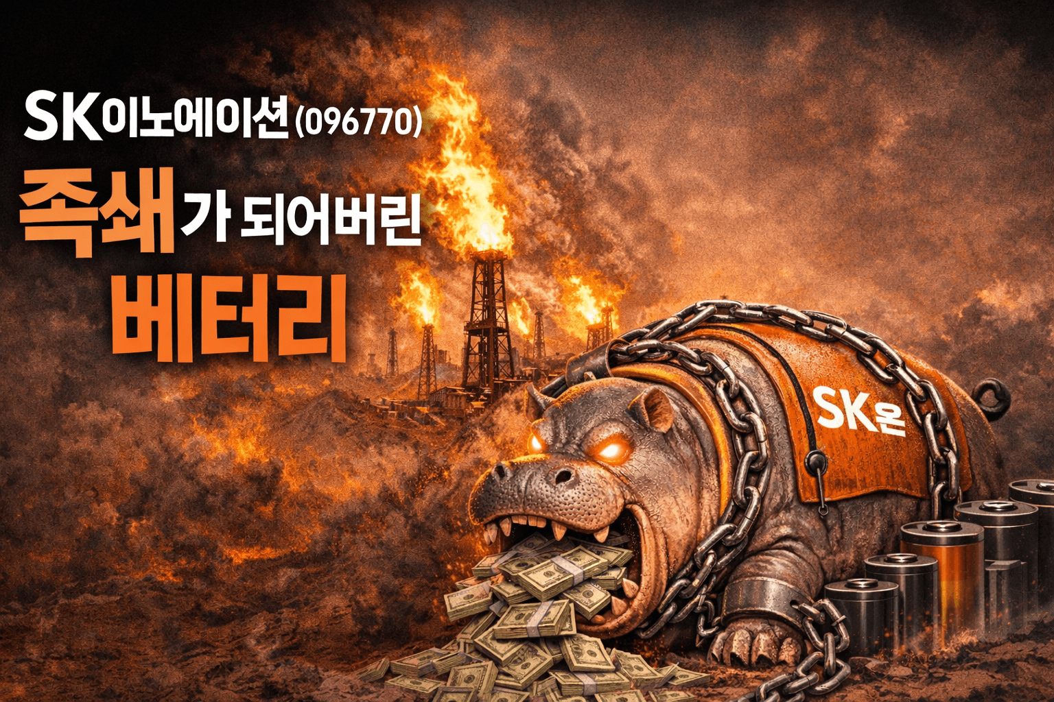 SK이노베이션(096770) 족쇄가 되어버린 배터리